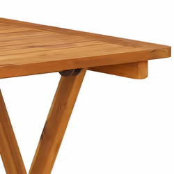 vidaXL Solid Acacia Wood Folding Garden Bistro Dining Outdoor Wooden Table - Additional view 6