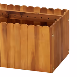 vidaXL Solid Acacia Wood Garden Raised Bed Outdoor Flower Herb Pot Container - Additional view 4
