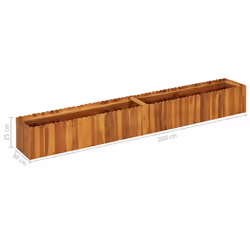vidaXL Solid Acacia Wood Garden Raised Bed Outdoor Flower Herb Pot Container - Additional view 5