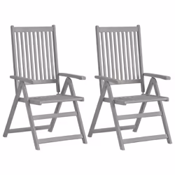 VidaXL 45938, Terrace, Acacia wood, Grey, 570 mm, 690 mm, 1100 mm