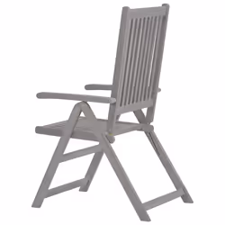VidaXL 45938 outdoor chair Terrace Acacia wood Grey - Additional view 5