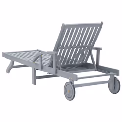 VidaXL 45939 outdoor chair Lounge Padded seat Acacia wood Grey - Additional view 4
