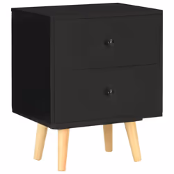VidaXL 285225 nightstand/bedside table Black