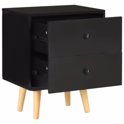 VidaXL 285225 nightstand/bedside table Black - Additional view 6