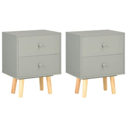 VidaXL 285227 nightstand/bedside table Grey