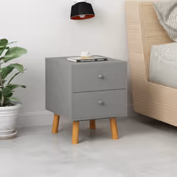 VidaXL 285227 nightstand/bedside table Grey