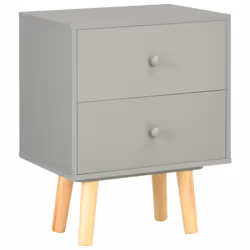 VidaXL 285227 nightstand/bedside table Grey