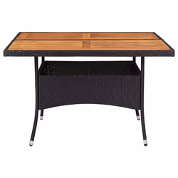 VidaXL 46187 outdoor table Black, Wood