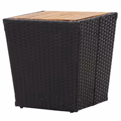 VidaXL 46195 outdoor table Black, Transparent