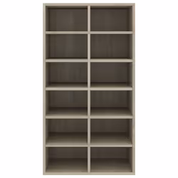 vidaXL Shoe Rack Sonoma Oak Engineered Wood Hallway Entryway Shoe Organiser