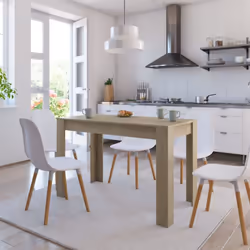 vidaXL Dining Table Sonoma Oak Engineered Wood Home Dinner Dining Room Table