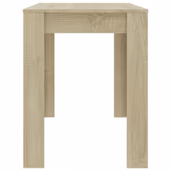 vidaXL Dining Table Sonoma Oak Engineered Wood Home Dinner Dining Room Table - Additional view 4