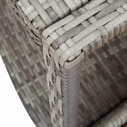 vidaXL Hot Tub Surround Grey Poly Rattan Outdoor Garden Relax Hot Tub Surround - Additional view 6