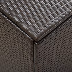 vidaXL Garden Storage Box Poly Rattan 180cm Brown Outdoor Garden Patio Bench - Additional view 6