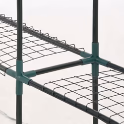 vidaXL Greenhouse with 8 Shelves Garden Outdoor Warm House Hobby Greenhouses - Additional view 6
