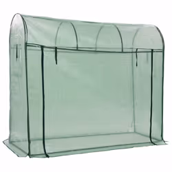 vidaXL Greenhouse with Zippered Door Outdoor Garden Hobby Walk-in Warm House
