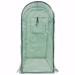 vidaXL Greenhouse with Zippered Door Outdoor Garden Hobby Walk-in Warm House - Additional view 5