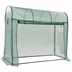 vidaXL Greenhouse with Zippered Door Outdoor Garden Hobby Walk-in Warm House - Additional view 7
