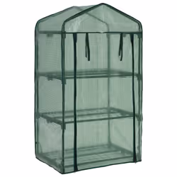 vidaXL 3-Tier Mini Greenhouse Mini Outdoor Garden Hobby Walk-in Warm House