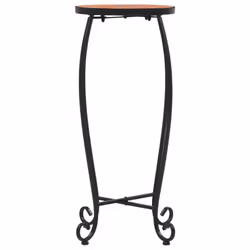 vidaXL 3x Mosaic Tables Round Terracotta Ceramic Tables Garden Balcony Table - Additional view 4