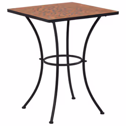 vidaXL Mosaic Bistro Tables Terracotta 60 cm Ceramic Outdoor Garden Balcony