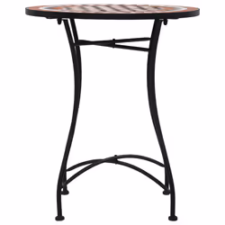 VidaXL 46713 outdoor table Black, Cream