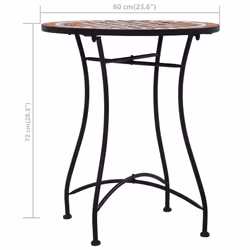 VidaXL 46713 outdoor table Black, Cream - Additional view 7