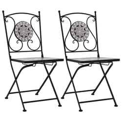 VidaXL 46716 outdoor chair Terrace Ceramic, Iron Grey