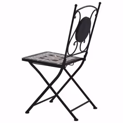 VidaXL 46716 outdoor chair Terrace Ceramic, Iron Grey - Additional view 4