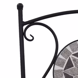 VidaXL 46716 outdoor chair Terrace Ceramic, Iron Grey - Additional view 7
