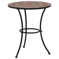 vidaXL Mosaic Bistro Table Orange 60 cm Ceramic Outdoor Garden Balcony Patio