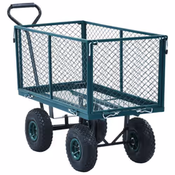 vidaXL Garden Hand Trolley Green 350kg Outdoor Beach Transport Sack Truck Cart