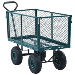 vidaXL Garden Hand Trolley Green 350kg Outdoor Beach Transport Sack Truck Cart