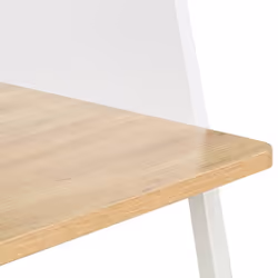 vidaXL Computer Desk with Elevated Back White and Oak Office Writing Table - Additional view 5