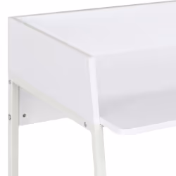 vidaXL Computer Desk with Elevated Back White Corner Desk Home Office Study - Additional view 4