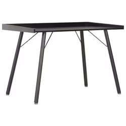 vidaXL Computer Desk Black Corner Wooden Writing Desktop Office Workstation