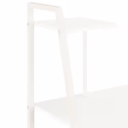 vidaXL Computer Desk with Shelving Unit White Laptop Desk Study Workstation - Additional view 4