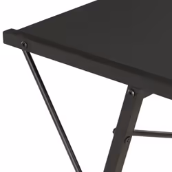 vidaXL Computer Desk with 3 Tier Bookcase X-Shape Legs Black Home Office Desk - Additional view 5