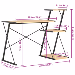 VidaXL 20289 desk - Additional view 7