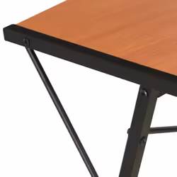 vidaXL Computer Desk with 3 Tier Bookcase X-Shape Legs Black and Brown PC Desk - Additional view 5