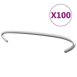 vidaXL 100x Gabion Hooks Galvanised Steel 15cm Gabion Spacer Distance Holder