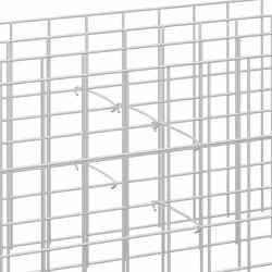 vidaXL 100x Gabion Hooks Galvanised Steel 15cm Gabion Spacer Distance Holder