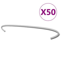 vidaXL 50x Gabion Hooks Galvanised Steel 30cm Gabion Spacer Distance Holder