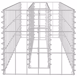 vidaXL Gabion Raised Bed Galvanised Steel 90x30x30cm Garden Fencing Wire Patio - Additional view 4