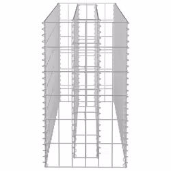 vidaXL Gabion Raised Bed Galvanised Steel 90x60cm Garden Gabion Basket Pots - Additional view 4
