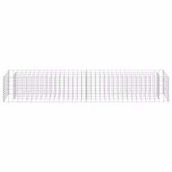 vidaXL Gabion Raised Bed Galvanised Steel 180x30x30cm Garden Fencing Planter - Additional view 3