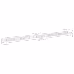 vidaXL Gabion Raised Bed Galvanised Steel 450x30x10 cm Gabion Basket Wall - Additional view 5