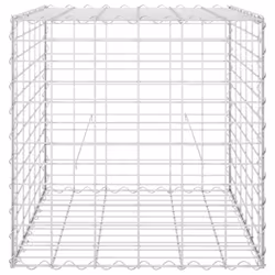 vidaXL Cube Gabion Raised Bed Steel Wire 60cm Outdoor Pot Garden Raised Bed