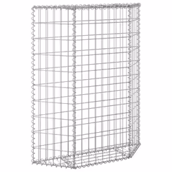 vidaXL Trapezium Gabion Raised Bed Galvanised Steel Gabion Basket Planter Pot - Additional view 4