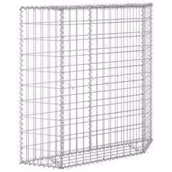 vidaXL Trapezium Gabion Raised Bed Galvanised Steel Gabion Basket Planter Pot - Additional view 4